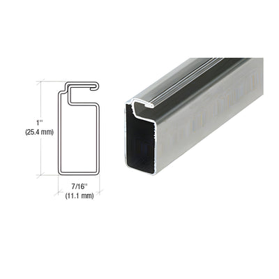 CRL Mill Finish 1" x 7/16" Roll Formed Aluminum Screen Frame - 144"