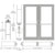 CRL-U.S. Aluminum Clear Anodized Custom Pair Series 550 Wide Stile Geared Hinge Entrance Doors for Overhead Concealed Door Closers
