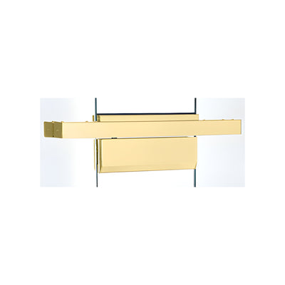CRL Polished Brass Single Floating Header for Overhead Concealed Door Closers for 36" Wide Opening