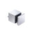 CRL 316 Polished Stainless Glass Rail Square Standoff Base and Cap - 1-3/4" Projection