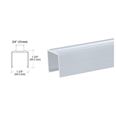 CRL Clear Anodized Bottom Rail for Pickets 241" Long