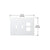 CRL Clear Duplex Double Toggle Combo Acrylic Mirror Plate