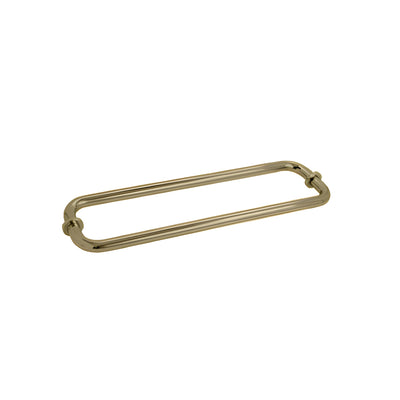 CRL Brushed Bronze 18" Back-to-Back Towel Bars for Glass