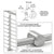 CRL 316 Brushed Stainless Center Standoff Connector (Radius Back)