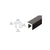CRL-Blumcraft® Dark Bronze 324 Series 1-3/8" x 1-3/8" Extruded Aluminum Cap Rail