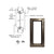 CRL 8" x 32" Door Vision Lite