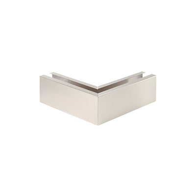 CRL Brushed Stainless 12" 90º Mitered Corner Cladding for W5B Series Windscreen and Smoke Baffle Base Shoe