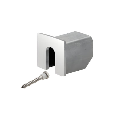 CRL 316 Polished Stainless Stabilizing End Cap for LC10 Series Cap Rail