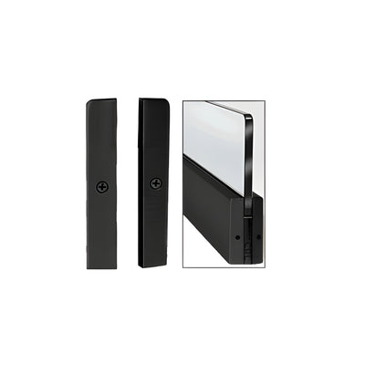 CRL Matte Black 4" Split Square End Cap