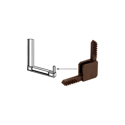 CRL Bronze Square Storm Window Corner for CRL - Sash Square Cut Fabrication