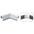 CRL 135º Corner Horizontal Internal Splice for 2-1/2" Cap Rail