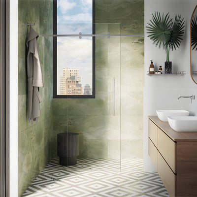 CRL Tofino 180° Polished Stainless Steel Sliding Glass Door Hardware