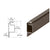 CRL Bronze 5/16" Reversed Lip Screen Frame - 144"