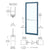 CRL-U.S. Aluminum Custom KYNAR® Paint Custom Single 36" x 84" Series 250 Narrow Stile Butt Hinge Entrance Door for OHCC
