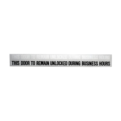 CRL Business Door Header Sign for Single Door
