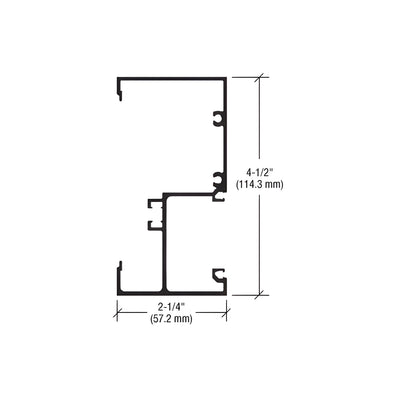 CRL-U.S. Aluminum Wall Jamb 2-1/4" x 4-1/2", Custom Paint- 24'-2"