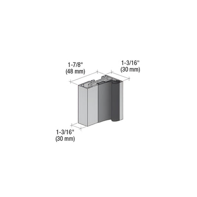 CRL Satin Anodized Fallbrook 3m Profile Wall-to-Glass Door Frame