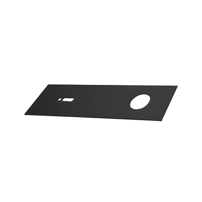 CRL Matte Black Cover Plate for 4-1/2" Header Used with Overhead Concealed Door Closers