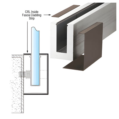 CRL Dark Bronze Inside Fascia Cladding Strip 120" Long