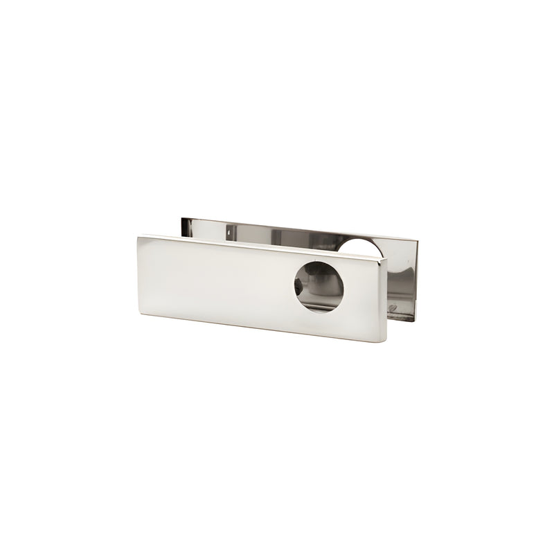 A rectangular polished stainless steel cover plate designed for the AMR205 hardware system.