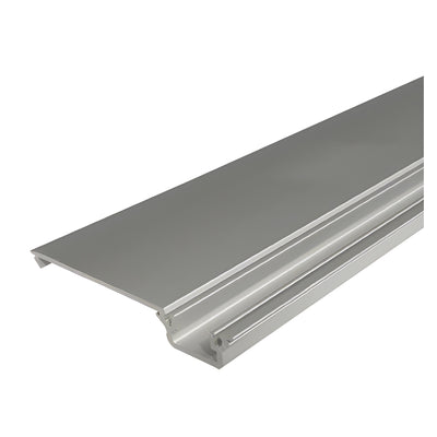 CRL-U.S. Aluminum Clear Anodized Shallow Pocket Vertical Insert for 1/4" Glazing - 24'-2"