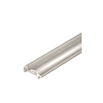 CRL Brushed Nickel 84" Bottom Track for Essence® Series Sliding Door System