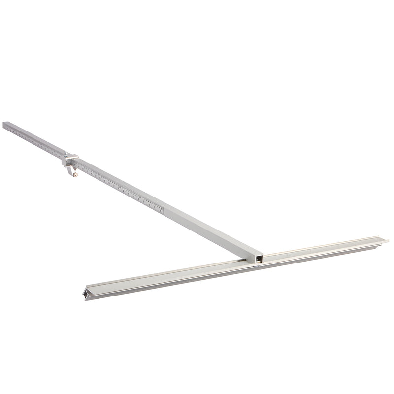 The CRL 48" Production Speed Cutter is an aluminum T-shaped tool designed for accurate glass cutting.