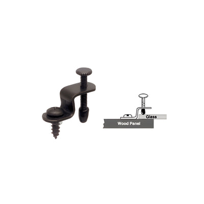 CRL Black Glass Retainer Clip