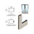 CRL 3" Brushed Stainless Narrow Stile Clad Full Framed Door