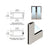 CRL 4" Brushed Stainless Medium Stile Clad Full Framed Door