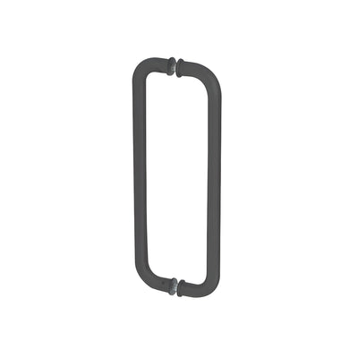 CRL Matte Black 12" Glass Mounted Standard Pull Handle