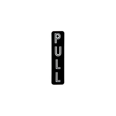 CRL Vertical "PULL" Decal