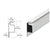 CRL White 5/16" Reversed Lip Screen Frame - 144"