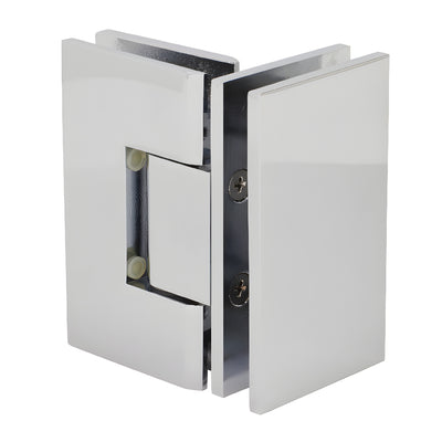 CRL Polished Chrome Vienna 092 Series 90 Degree Glass-to-Glass Hinge