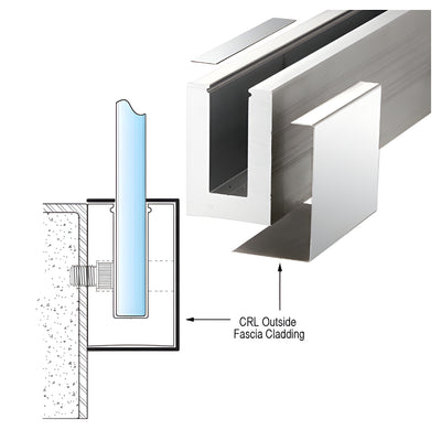 CRL Polished Stainless L68S Series Outside Fascia Cladding