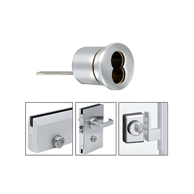 CRL Polished Stainless Rim Cylinder Housings for Small Format Interchangeable Cores (SFIC)