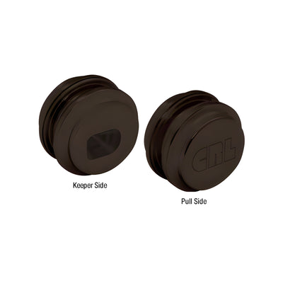 CRL Dark Bronze Glass Door Lock Keeper