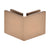 CRL Dark Brushed Bronze Square 90 Degree Glass-to-Glass Clamp