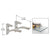 CRL Chrome - Aluminum Shelf Bracket for 3/8" to 1/2" Glass