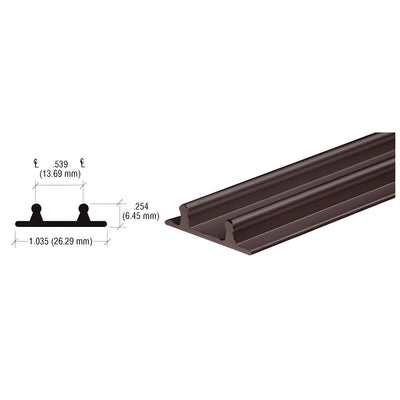 CRL Duranodic Bronze Aluminum Lower Channel for Deep Recess Installations