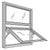 CRL-U.S. Aluminum 7200 Series Bronze Anodized Dual-Stack Window