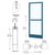 CRL-U.S. Aluminum Custom KYNAR® Paint Custom Single Series 250 Narrow Stile Geared Hinge Entrance Door with Panic for Surface Mount Door Closer