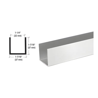 CRL Satin Anodized 1-1/4" U-Channel Extrusion - 144"