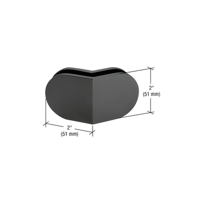 CRL Matte Black 135 Degree Mall Front Clamp