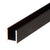 CRL Oil Rubbed Bronze 1/4" Single Aluminum U-Channel