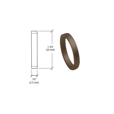 CRL Dark Bronze .197" Straight Cylinder Ring