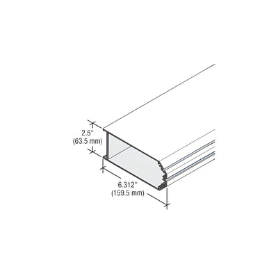 CRL-U.S. Aluminum White KYNAR® Paint 90 Degree Outside Corner Mullion for StormWall XL
