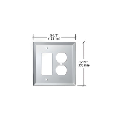 CRL Clear Designer Duplex Combo Glass Mirror Plate