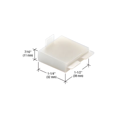 CRL-U.S. Aluminum End Dam Water Deflector for Deep Pocket PW600- 50/Pk
