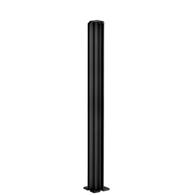 CRL Semi-Gloss Black 24" Corner Design Series Partition Post